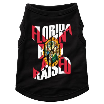 Florida Born And Raised Florida Flag Doggie Tank
