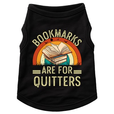 Funny Bookmarks Are For Quitters Nerdy Teacher Reading Meaningful Gift Doggie Tank