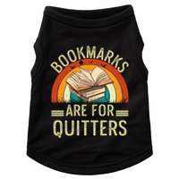 Funny Bookmarks Are For Quitters Nerdy Teacher Reading Meaningful Gift Doggie Tank