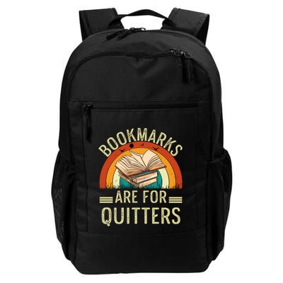 Funny Bookmarks Are For Quitters Nerdy Teacher Reading Meaningful Gift Backpack