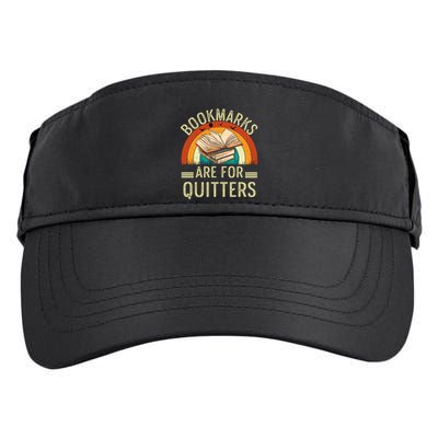 Funny Bookmarks Are For Quitters Nerdy Teacher Reading Meaningful Gift Adult Drive Performance Visor