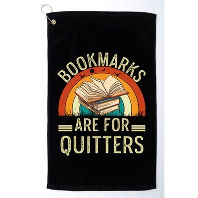 Funny Bookmarks Are For Quitters Nerdy Teacher Reading Meaningful Gift Golf Towel