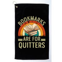 Funny Bookmarks Are For Quitters Nerdy Teacher Reading Meaningful Gift Golf Towel