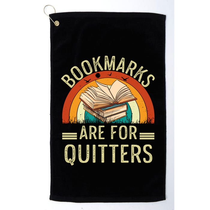 Funny Bookmarks Are For Quitters Nerdy Teacher Reading Meaningful Gift Golf Towel