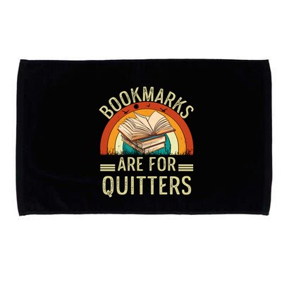 Funny Bookmarks Are For Quitters Nerdy Teacher Reading Meaningful Gift Microfiber Hand Towel