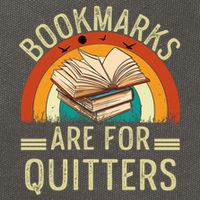 Funny Bookmarks Are For Quitters Nerdy Teacher Reading Meaningful Gift Cotton Canvas Backpack