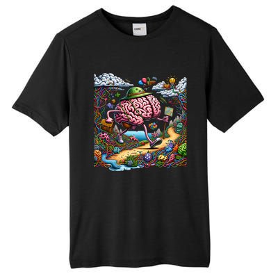 Funny Brain Adventure AlzheimerS For Patient And Caregivers Great Gift Tall Fusion ChromaSoft Performance T-Shirt