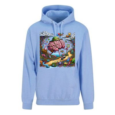 Funny Brain Adventure AlzheimerS For Patient And Caregivers Great Gift Unisex Surf Hoodie