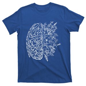 Floral Brain Anatomy Nurse Nursing Anatomical Neurosurgery Gift T-Shirt