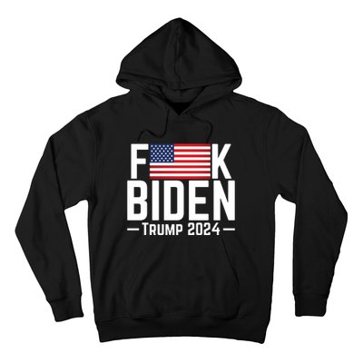 Fuck Biden American Flag Trump 2024 Shirt Hoodie