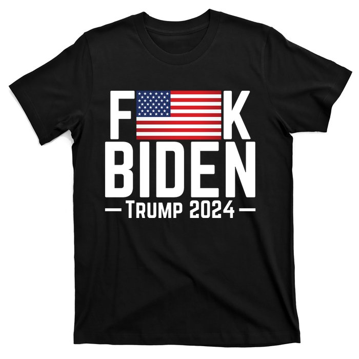 Fuck Biden American Flag Trump 2024 Shirt T-Shirt