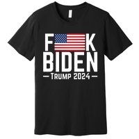 Fuck Biden American Flag Trump 2024 Shirt Premium T-Shirt