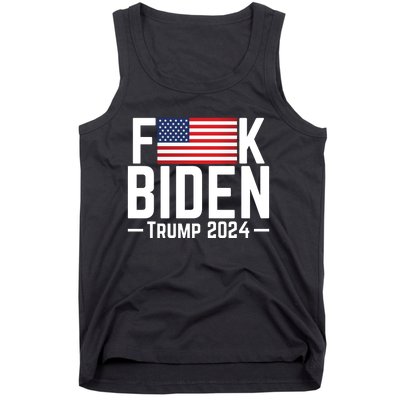 Fuck Biden American Flag Trump 2024 Shirt Tank Top