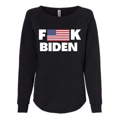 Fuck Biden American Flag Impeach Biden Womens California Wash Sweatshirt