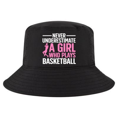 Funny Basketball Art For Girls Teens Basketball Player Cool Comfort Performance Bucket Hat