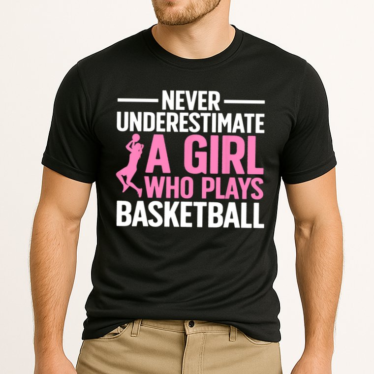 Funny Basketball Art For Girls Teens Basketball Player Cooling Performance Crew T-Shirt