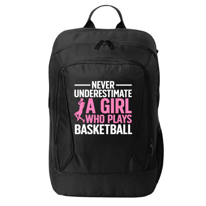 Funny Basketball Art For Girls Teens Basketball Player City Backpack