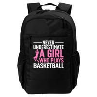 Funny Basketball Art For Girls Teens Basketball Player Daily Commute Backpack