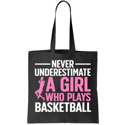 Funny Basketball Art For Girls Teens Basketball Player Tote Bag