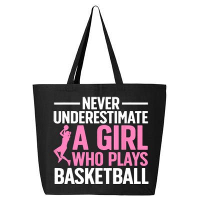 Funny Basketball Art For Girls Teens Basketball Player 25L Jumbo Tote