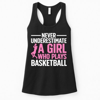 Funny Basketball Art For Girls Teens Basketball Player Womens Tank Top