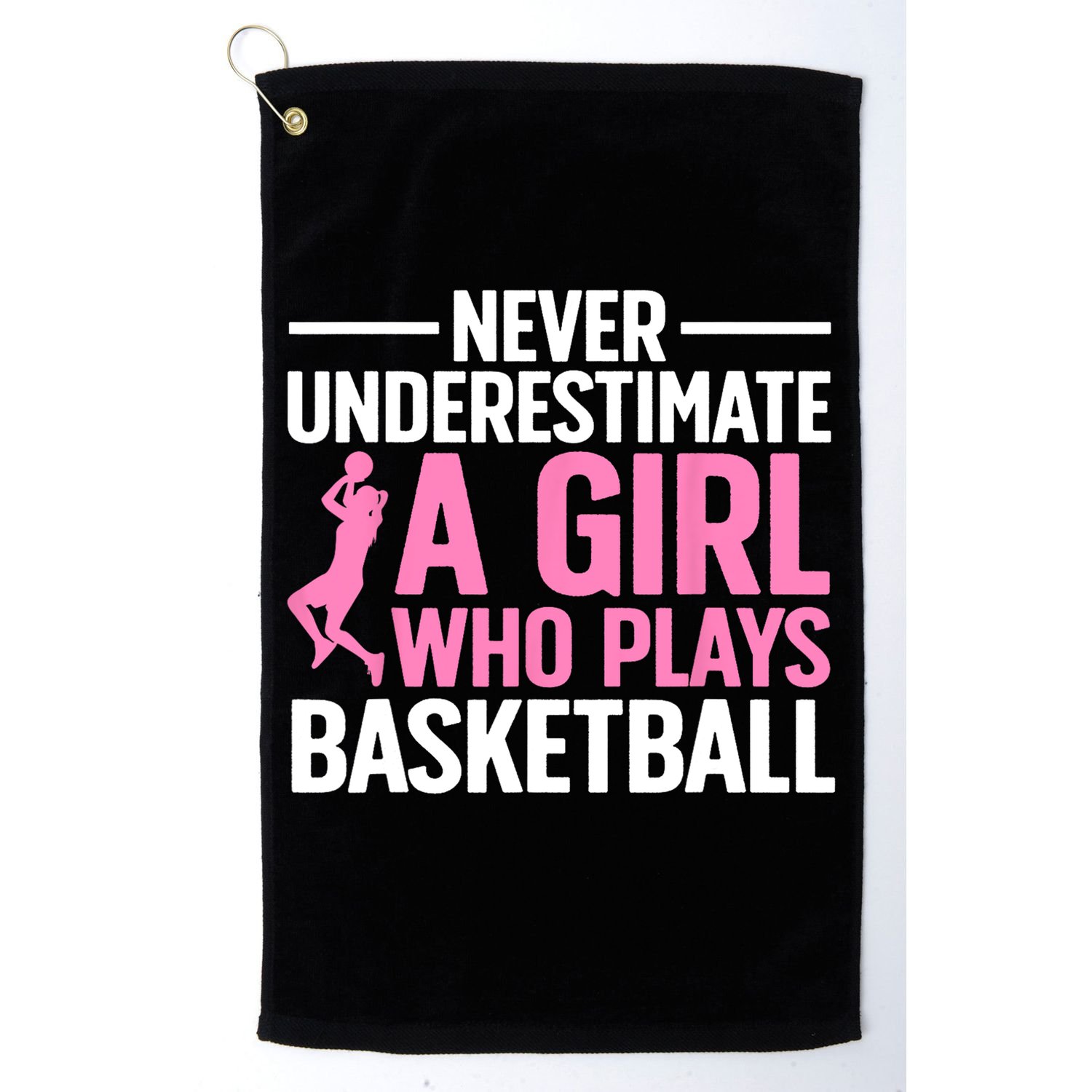 Funny Basketball Art For Girls Teens Basketball Player Golf Towel