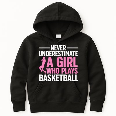 Funny Basketball Art For Girls Teens Basketball Player Kids Hoodie