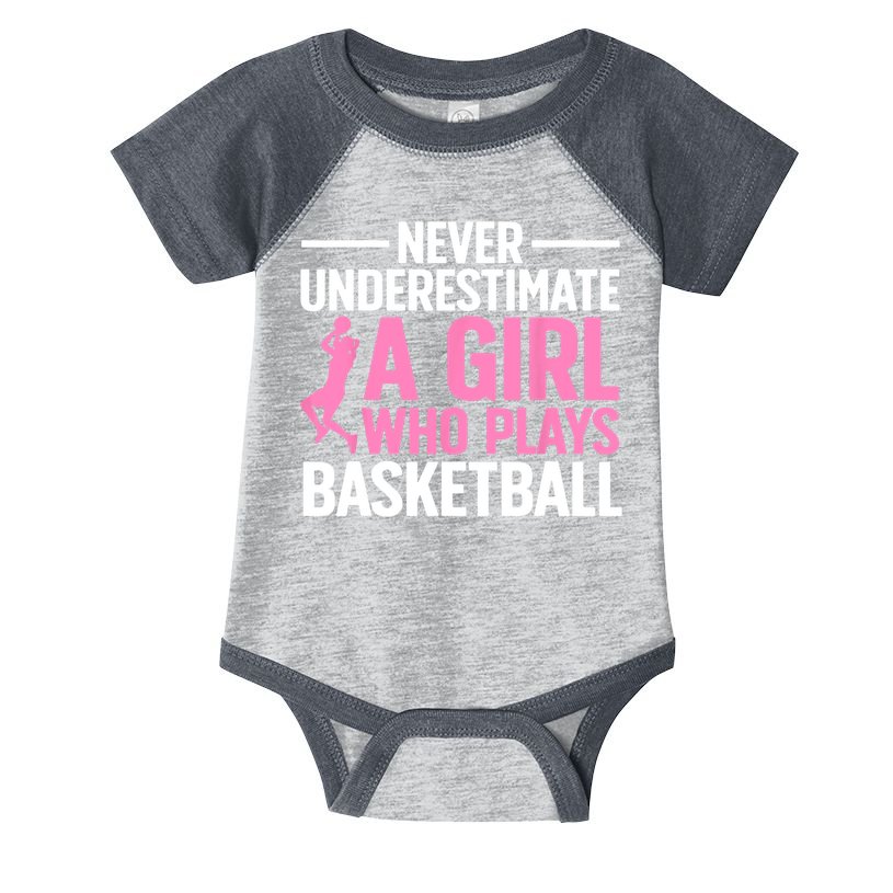 Funny Basketball Art For Girls Teens Basketball Player Infant Baby Jersey Bodysuit