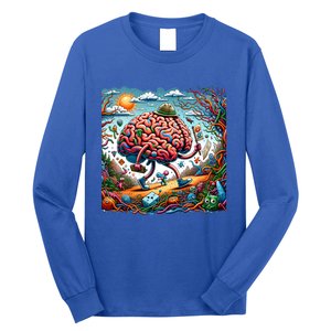 Funny Brain Adventure AlzheimerS Patients And Caregivers Gift Long Sleeve Shirt