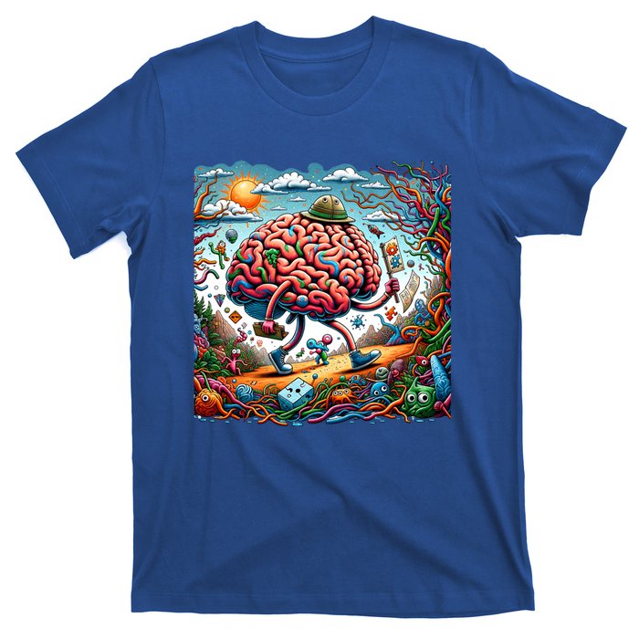 Funny Brain Adventure AlzheimerS Patients And Caregivers Gift T-Shirt