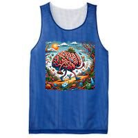 Funny Brain Adventure AlzheimerS Patients And Caregivers Gift Mesh Reversible Basketball Jersey Tank