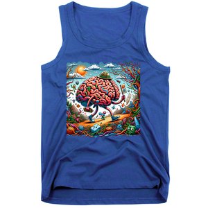 Funny Brain Adventure AlzheimerS Patients And Caregivers Gift Tank Top