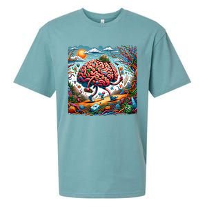 Funny Brain Adventure AlzheimerS Patients And Caregivers Gift Sueded Cloud Jersey T-Shirt