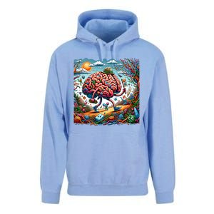 Funny Brain Adventure AlzheimerS Patients And Caregivers Gift Unisex Surf Hoodie