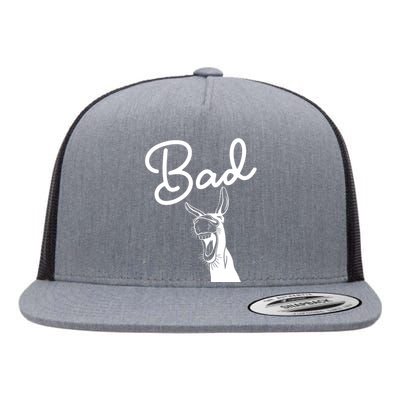 Funny Bad Ass Donkey Flat Bill Trucker Hat