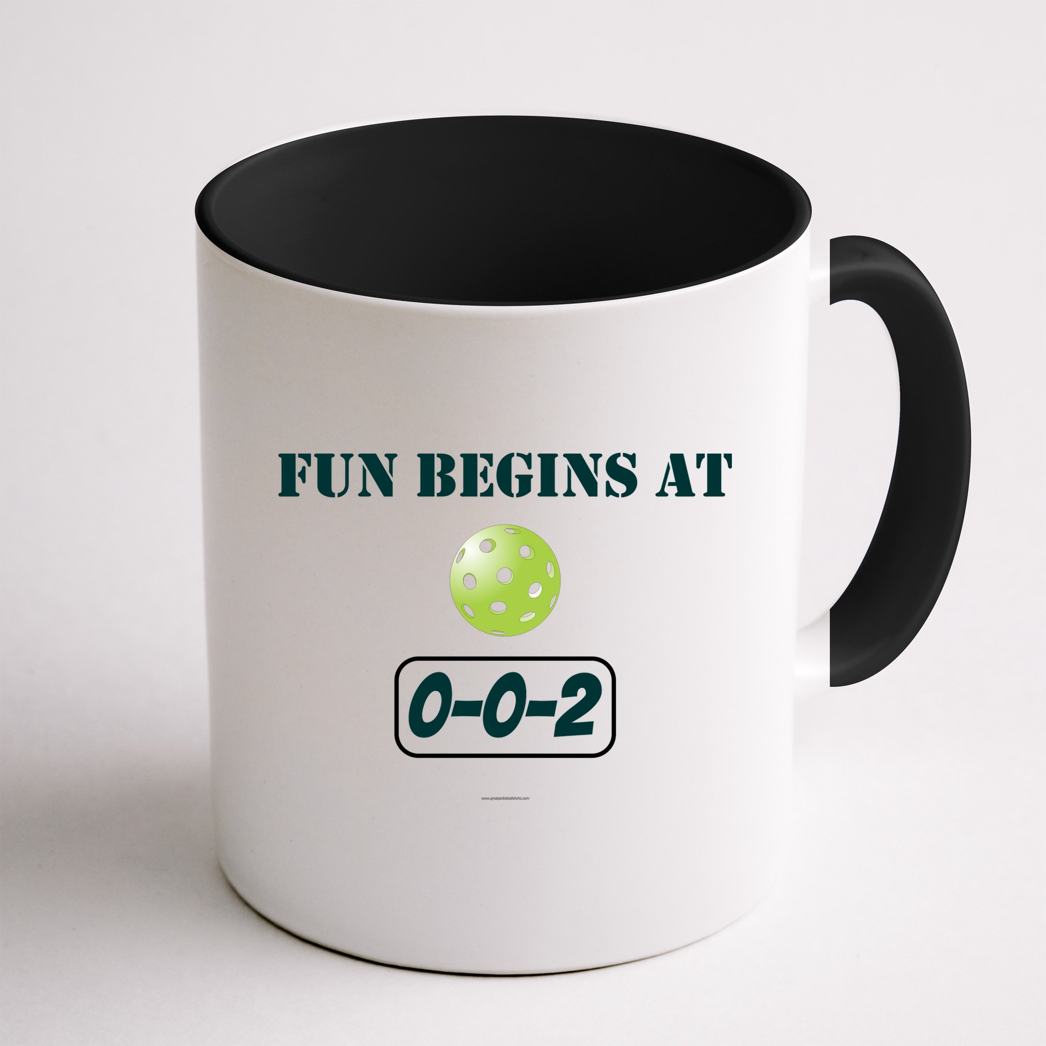 Fun Begins At 002 Mug