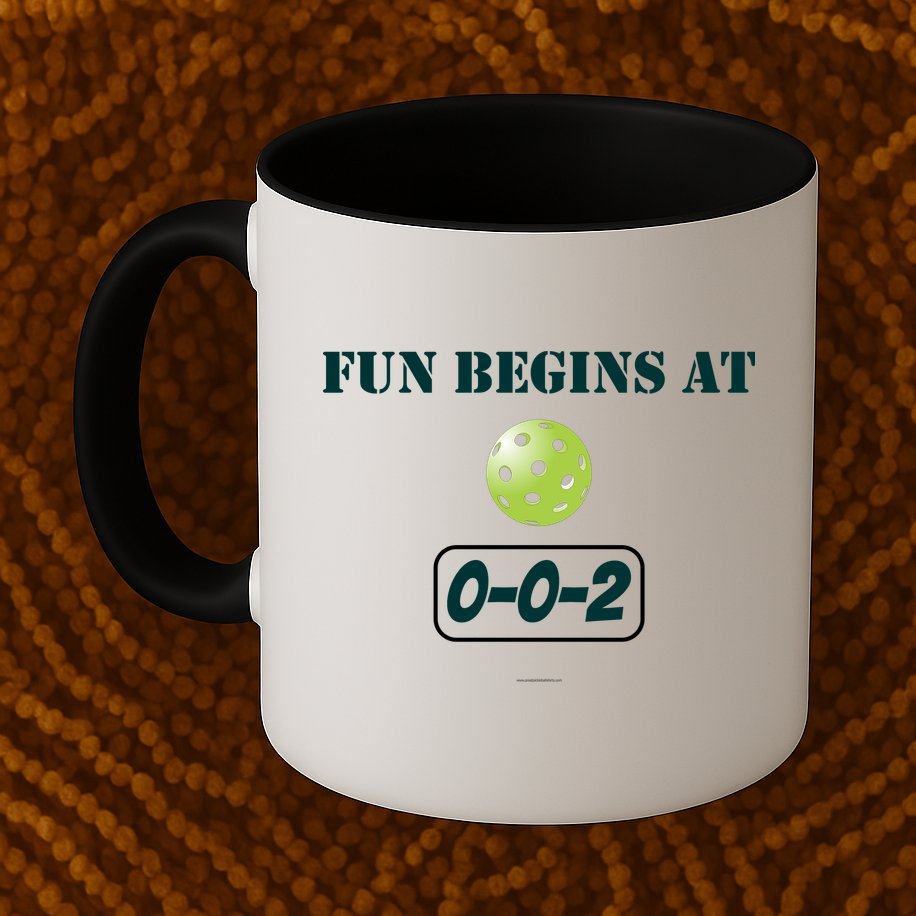 Fun Begins At 002 Mug