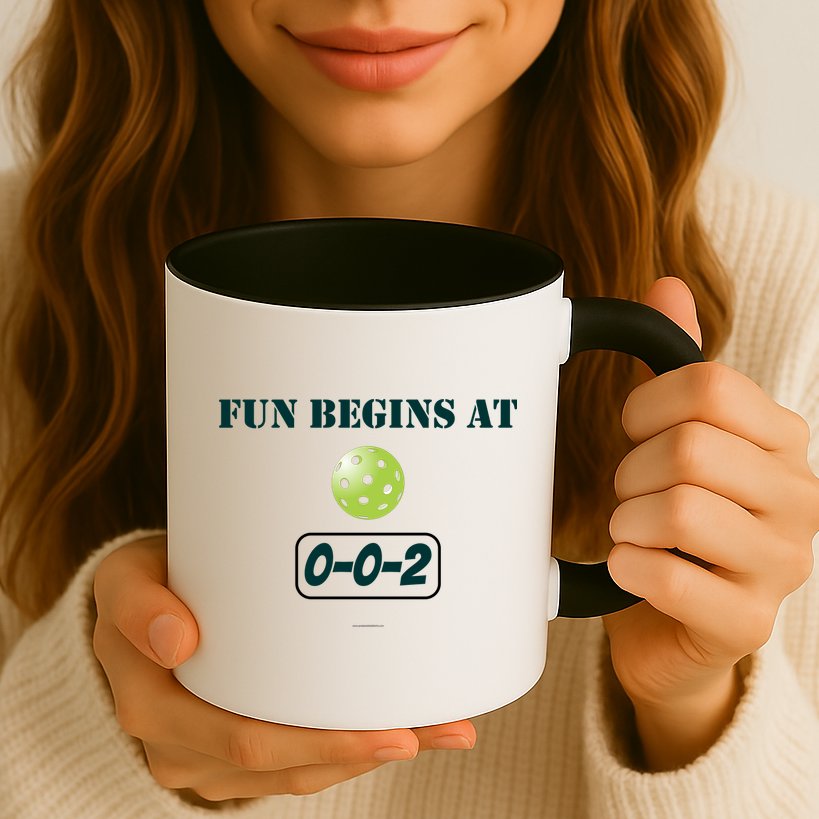 Fun Begins At 002 Mug