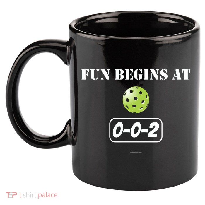 Fun Begins At 002 11oz C Handle Ceramic Mug
