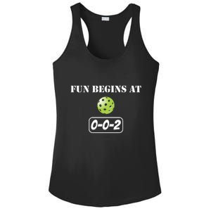 Fun Begins At 002 Ladies PosiCharge Competitor Racerback Tank