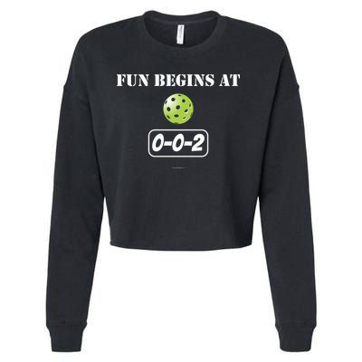 Fun Begins At 002 Cropped Pullover Crew
