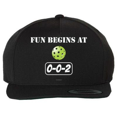 Fun Begins At 002 Wool Snapback Cap