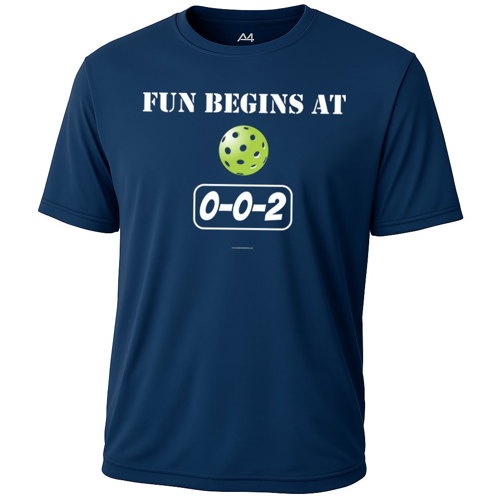 Fun Begins At 002 Cooling Performance Crew T-Shirt