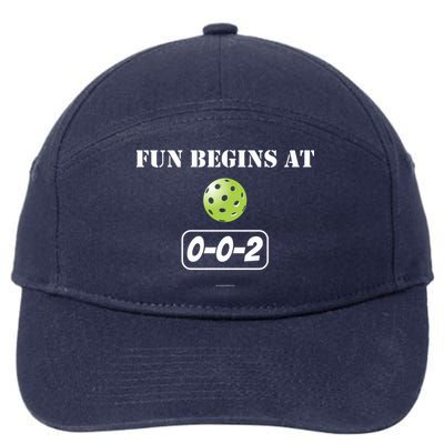 Fun Begins At 002 7-Panel Snapback Hat