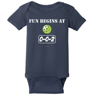 Fun Begins At 002 Baby Bodysuit
