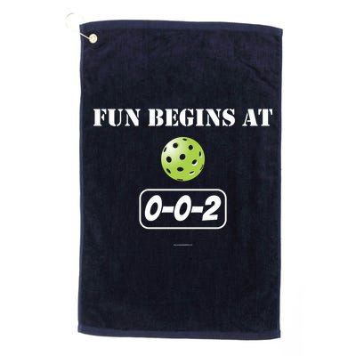 Fun Begins At 002 Golf Towel