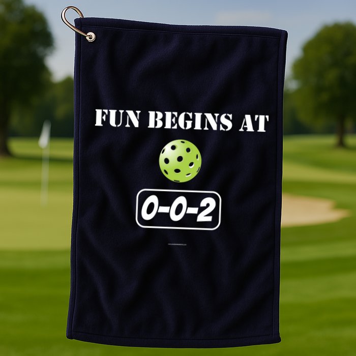 Fun Begins At 002 Golf Towel