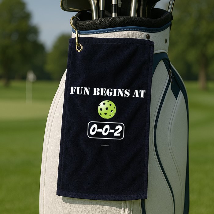 Fun Begins At 002 Golf Towel