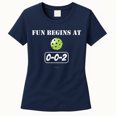 Fun Begins At 002 Womens T-Shirt