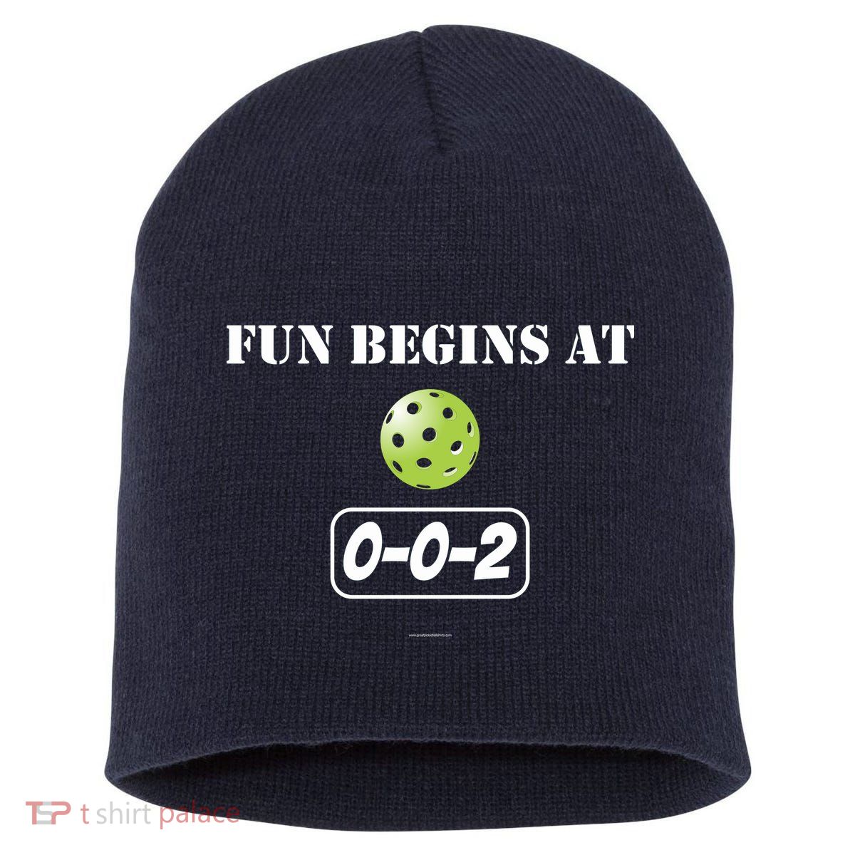 Fun Begins At 002 Short Acrylic Beanie